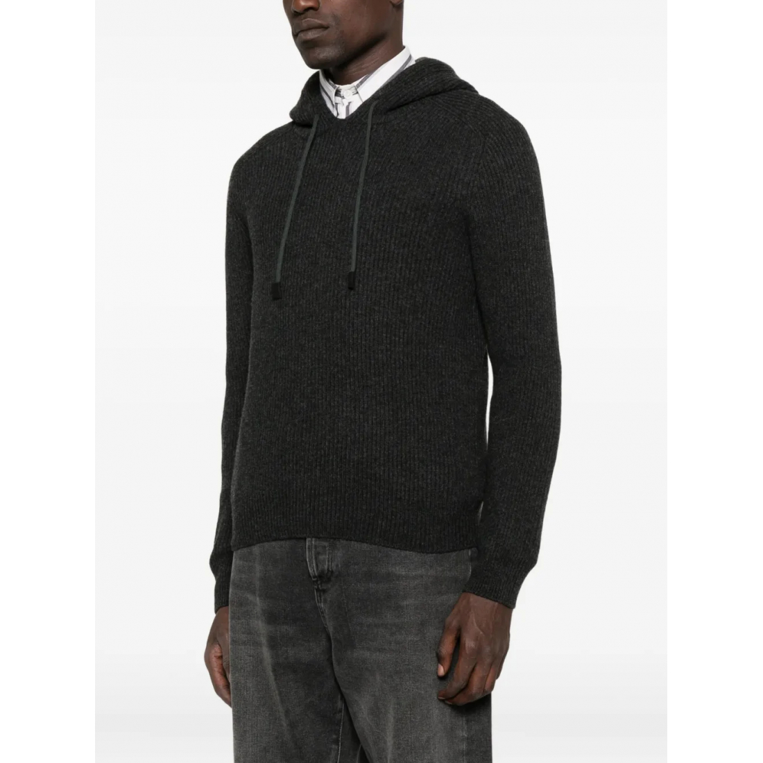 Sweatshirt à capuche  'Ribbed' pour Hommes