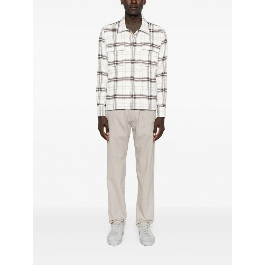 Chemise 'Checked Chest-Pocket' pour Hommes