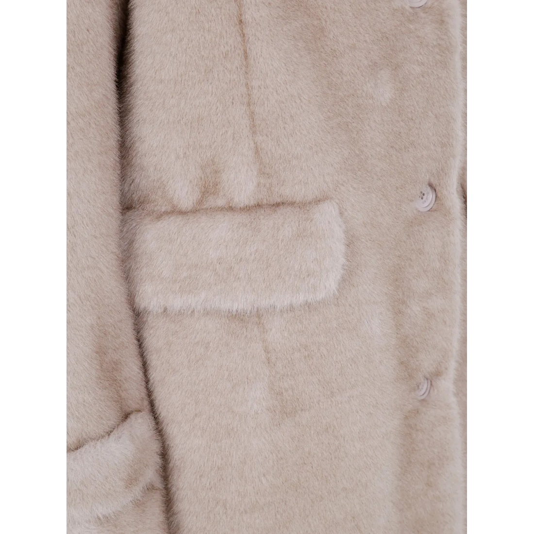 Manteau 'Buttoned Flap-Pocket' pour Femmes