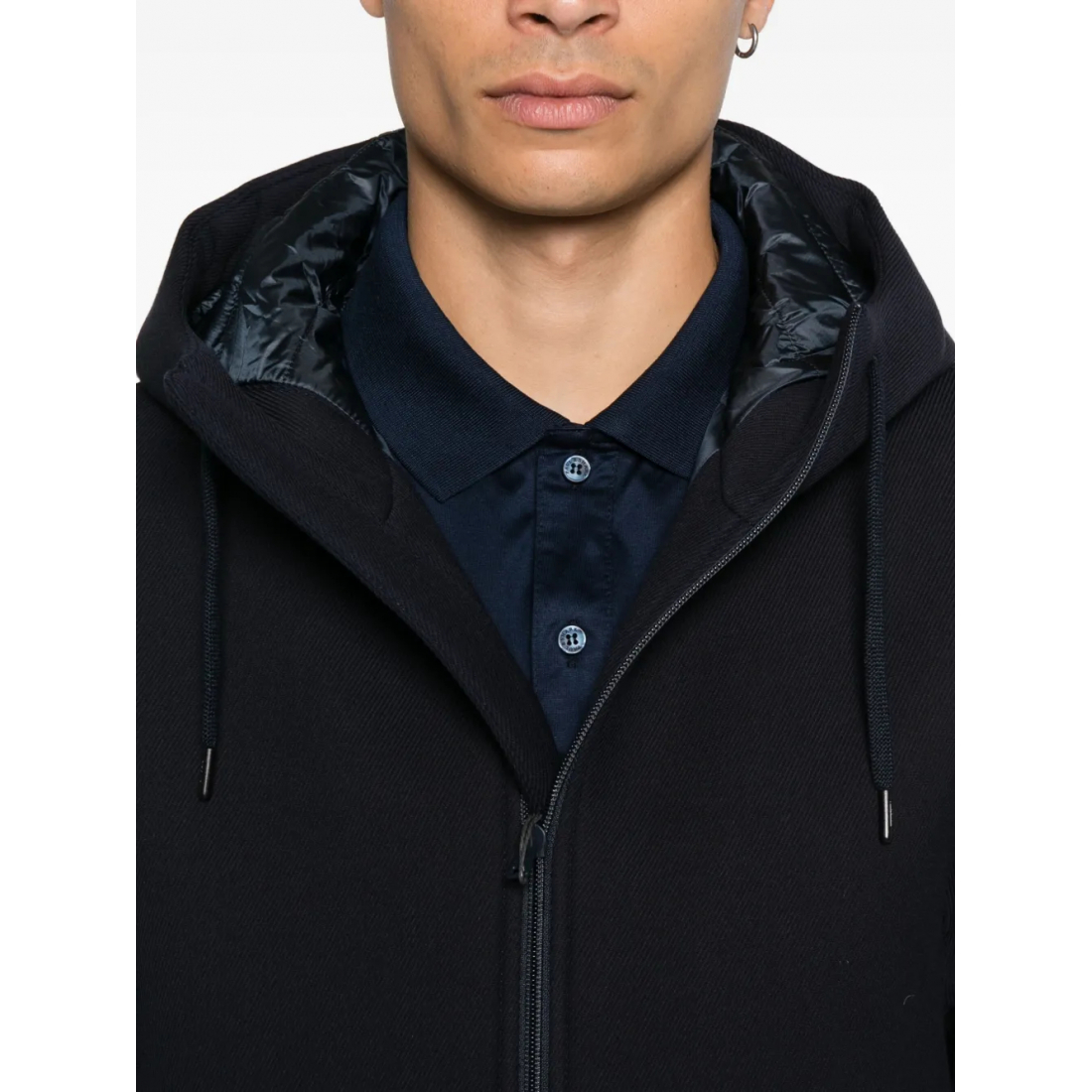 Veste 'Zip-Front Hooded' pour Hommes
