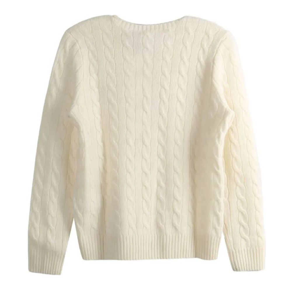 Pull en cachemire 'Cable-Knit' pour Femmes