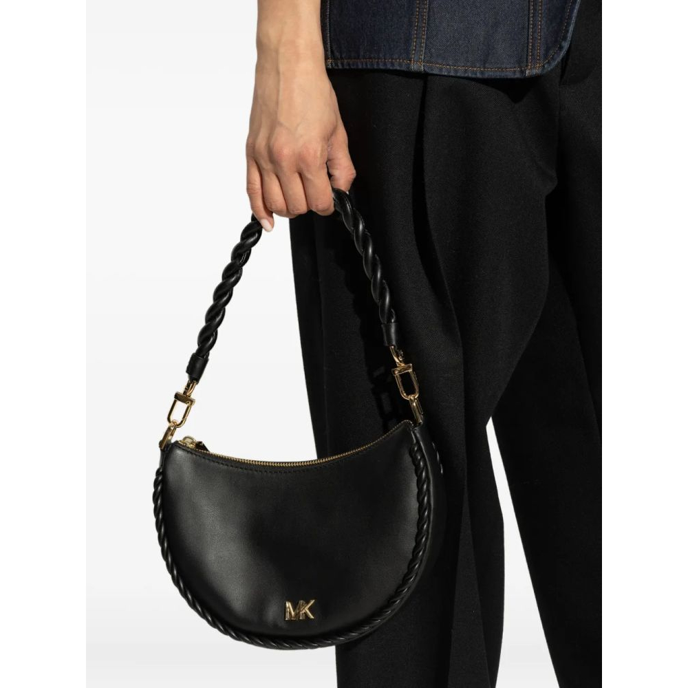 Women's 'Braided-Strap Crescent' Shoulder Bag