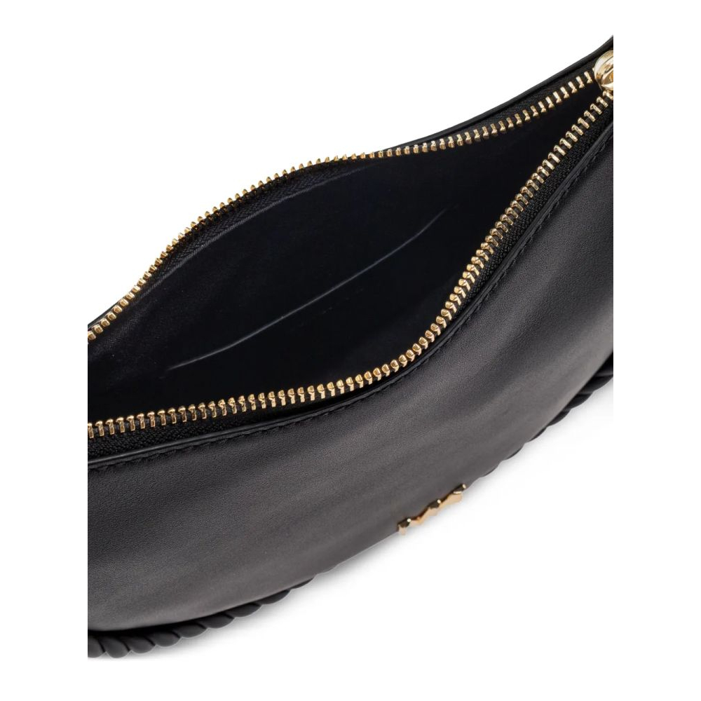 Women's 'Braided-Strap Crescent' Shoulder Bag