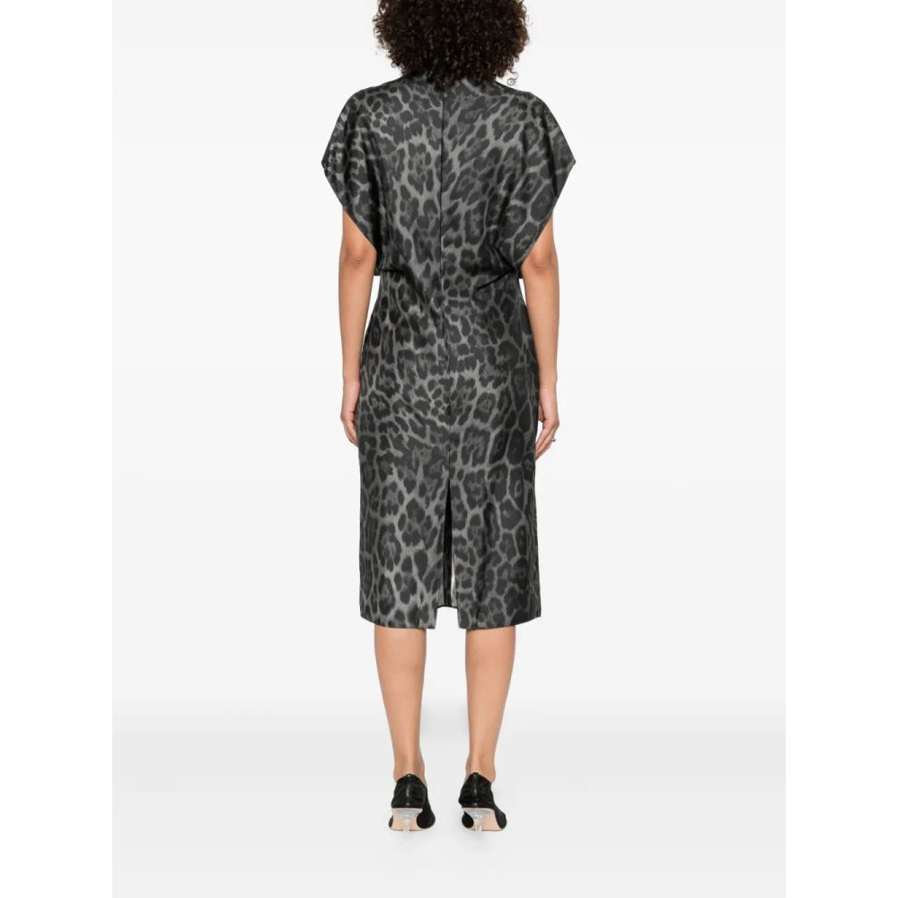 Robe Midi 'V-Neck' pour Femmes