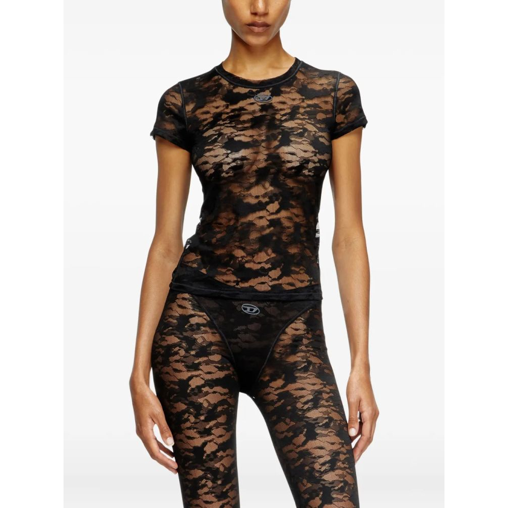 T-shirt 'Lace-Embroidered' pour Femmes