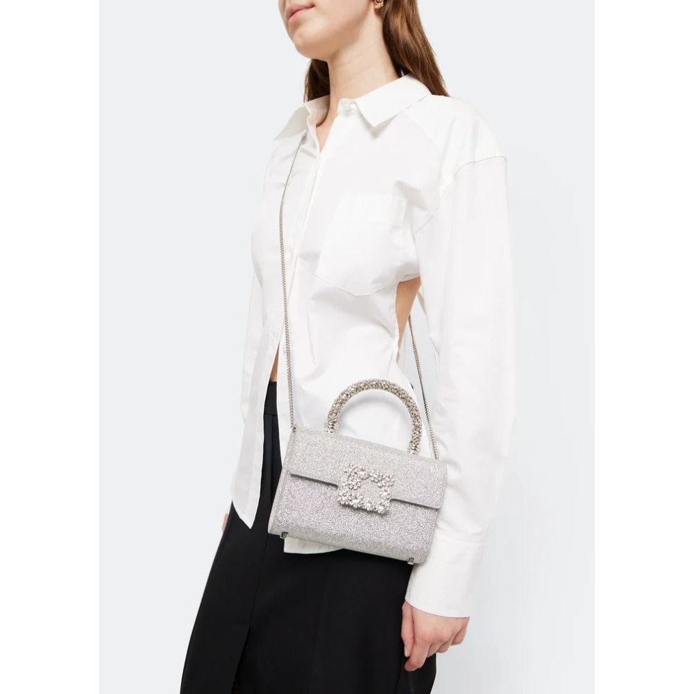 Sac à main 'Flower Strass Buckle Mini' pour Femmes