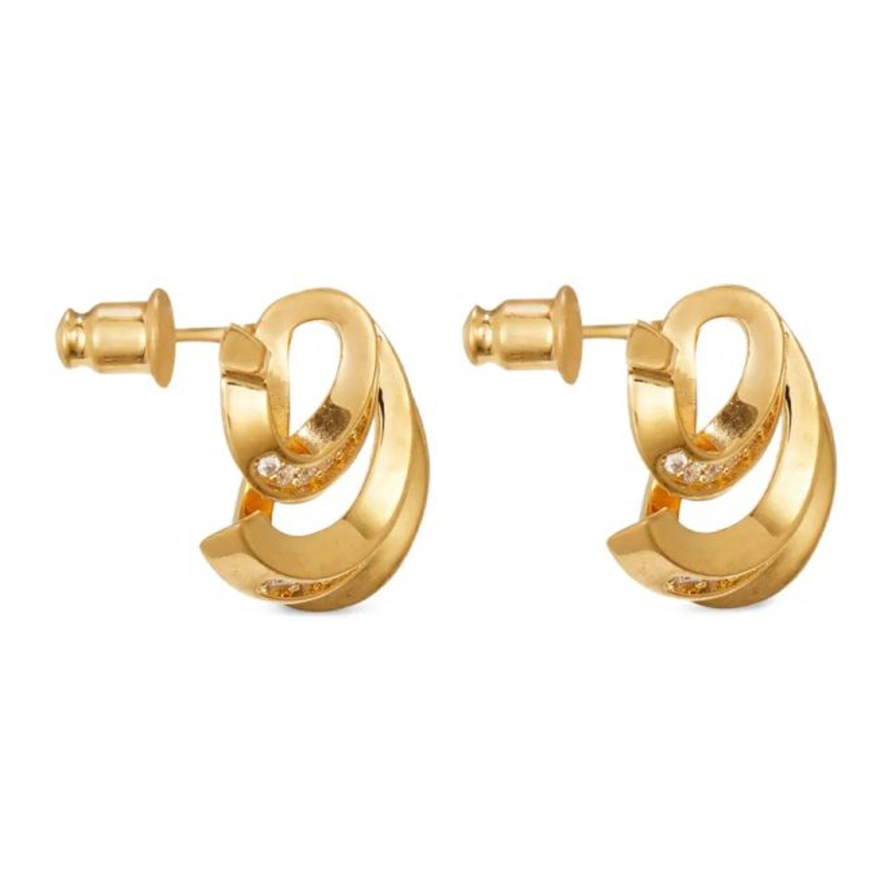 Boucles d'oreilles 'Triple-Gancini Crystal-Hoop' pour Femmes