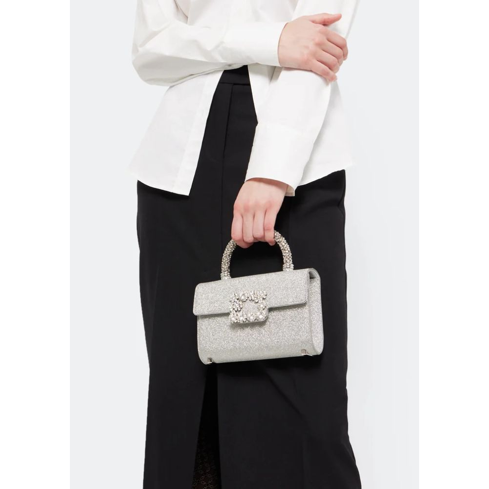 Sac à main 'Flower Strass Buckle Mini' pour Femmes