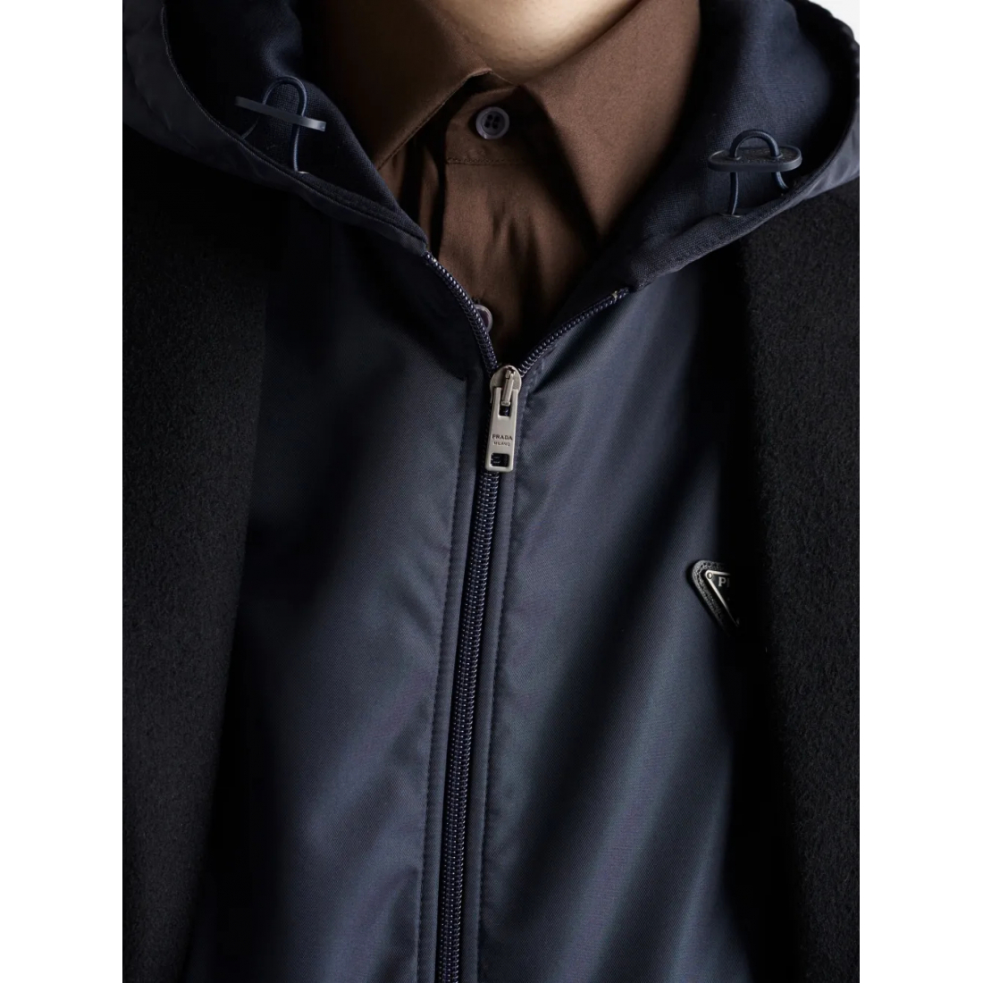 Men's 'Drawstring-Hood Zip-Up' Jacket