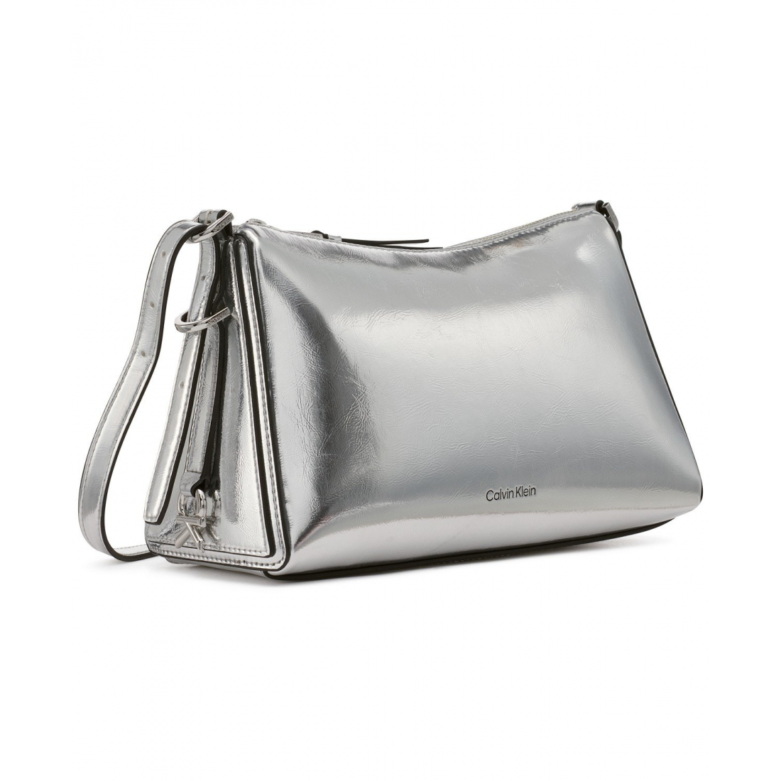 Women's 'Mandy Metallic Top Zipper' Crossbody Bag