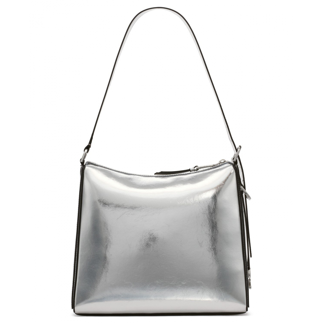 Women's 'Mandy Metallic Top Zipper' Shoulder Bag