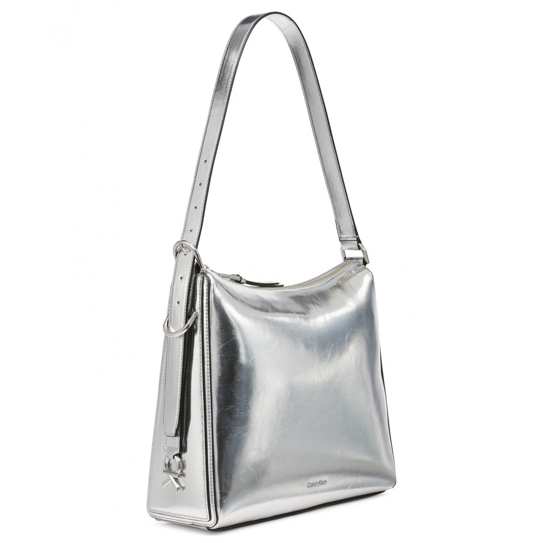 Women's 'Mandy Metallic Top Zipper' Shoulder Bag
