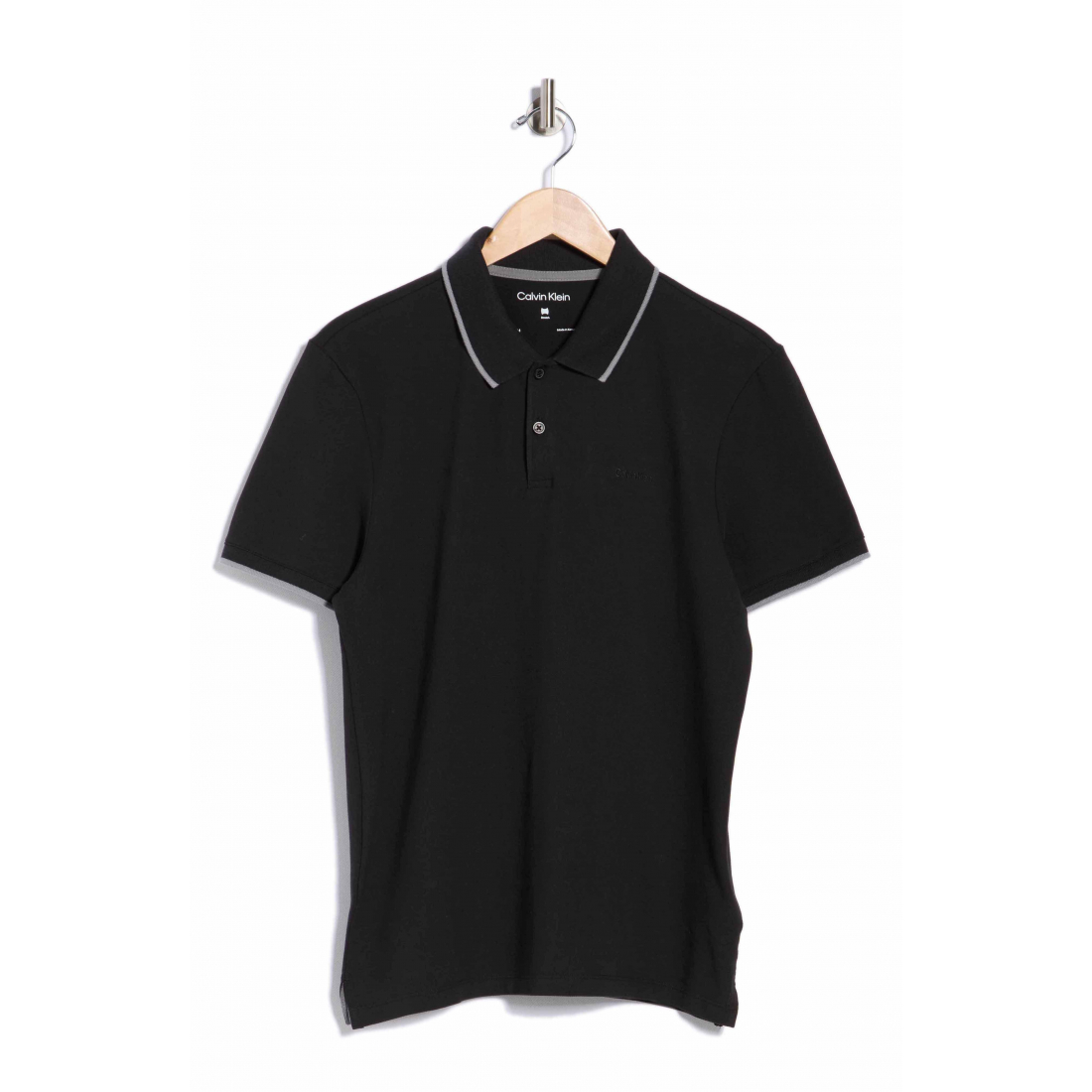 'Stretch Piqué Solid Tipped' Polohemd für Herren