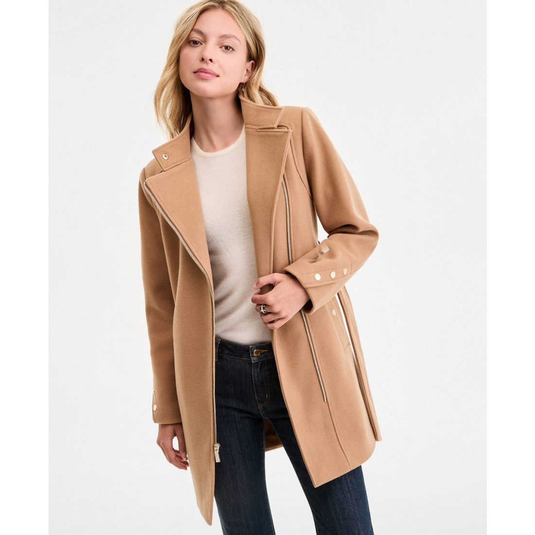 Manteau à ceinture 'Asymmetric' pour Femmes