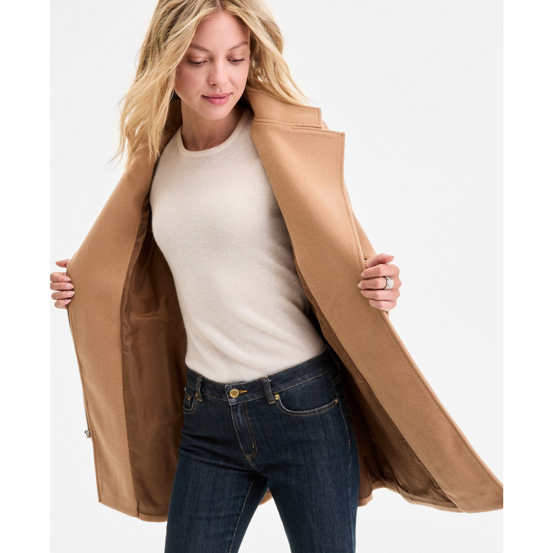 Manteau à ceinture 'Asymmetric' pour Femmes