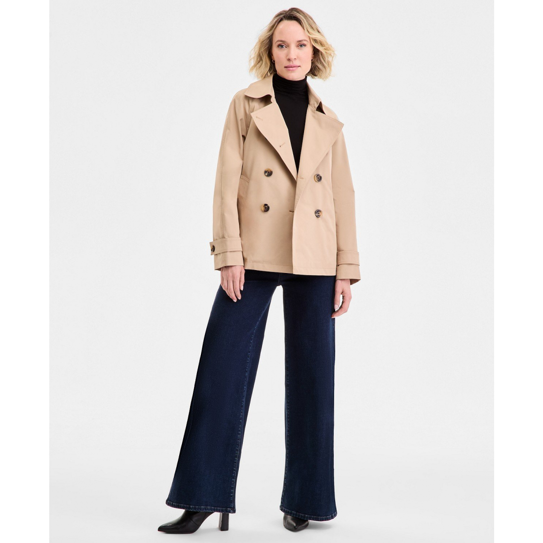 Trench 'Short Double-Breasted' pour Femmes