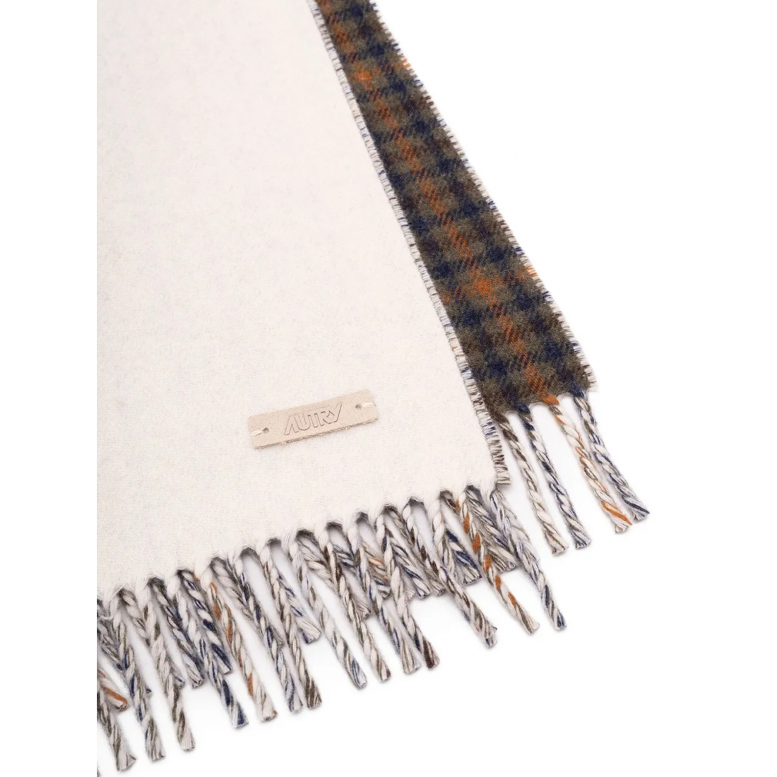 Women's 'Checked Fringed' Throw Blanket