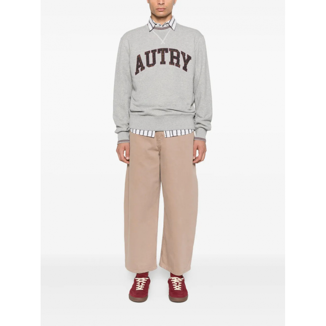 Sweatshirt 'Logo-Embroidered Crew-Neck' pour Hommes