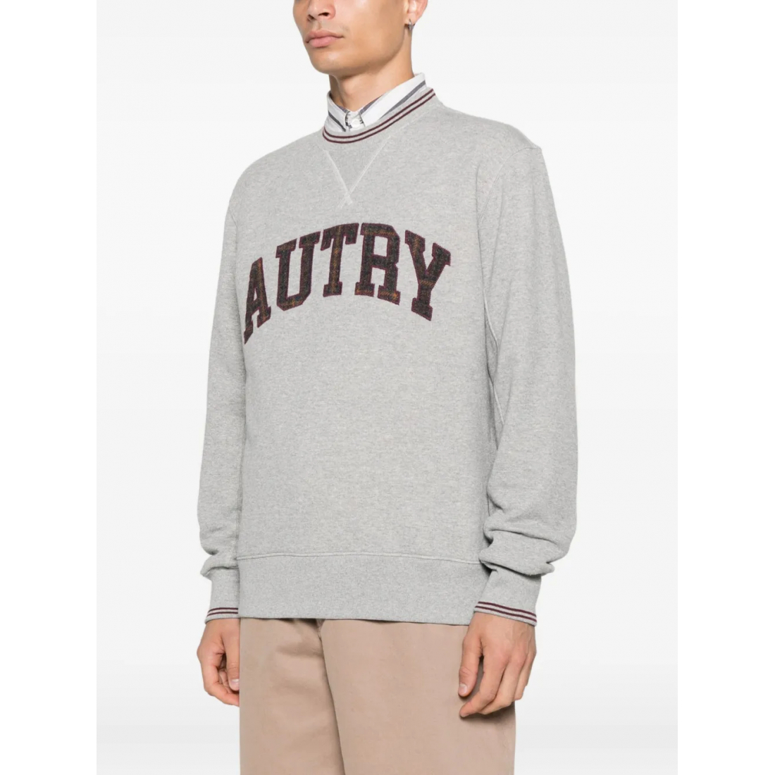 Sweatshirt 'Logo-Embroidered Crew-Neck' pour Hommes