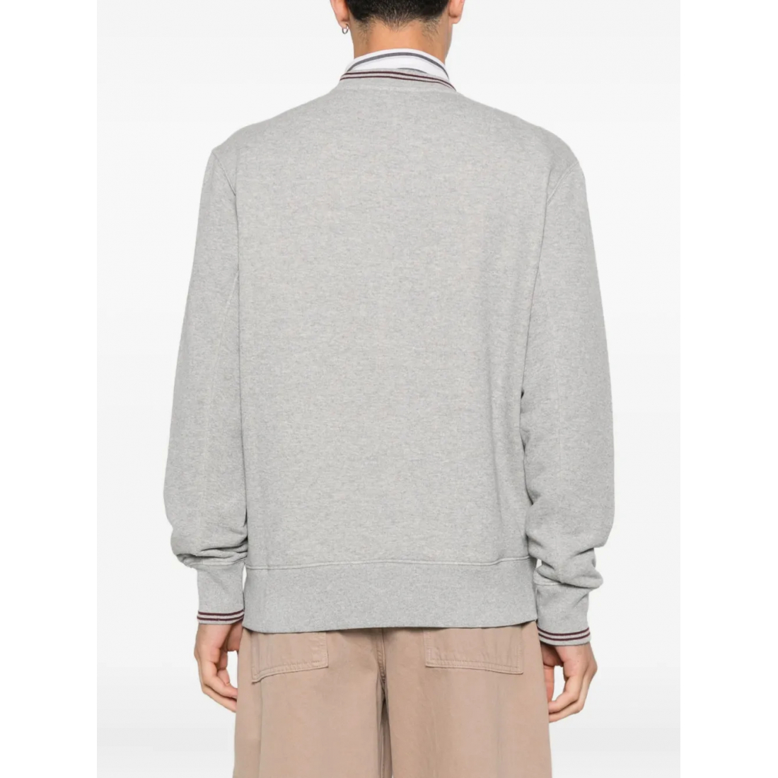 Sweatshirt 'Logo-Embroidered Crew-Neck' pour Hommes