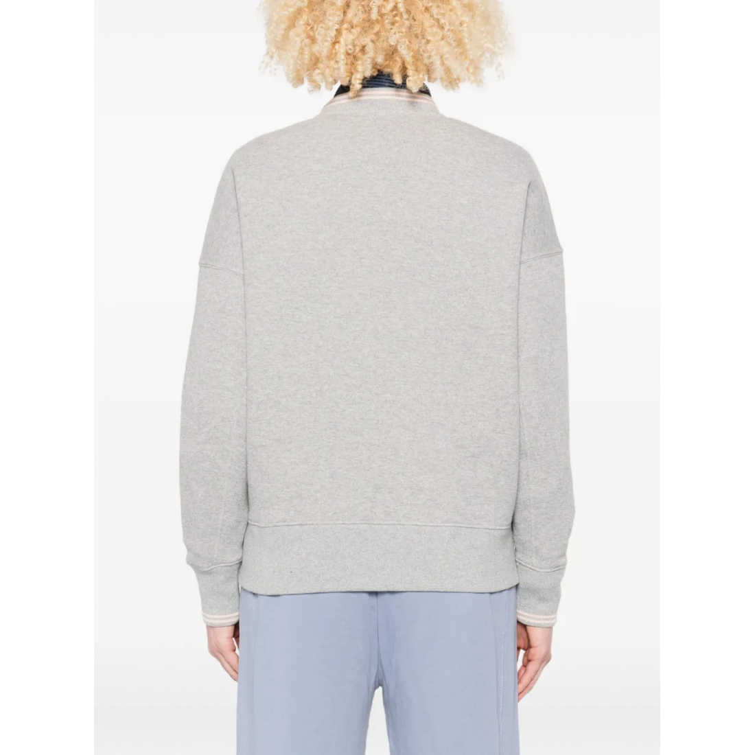 Sweatshirt 'Check-Pattern Embroidered' pour Femmes