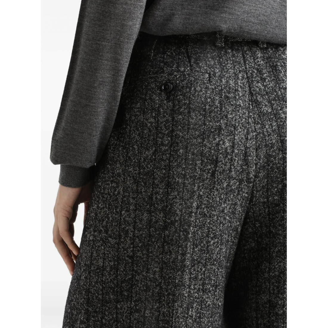 Pantalon 'Pleated Tweed' pour Femmes