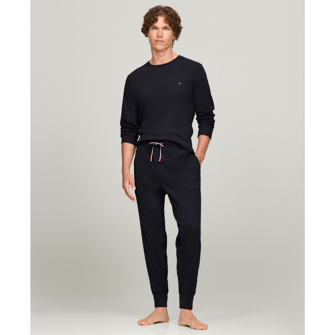 'Ribbed Jogger' Pyjama-Hose für Herren