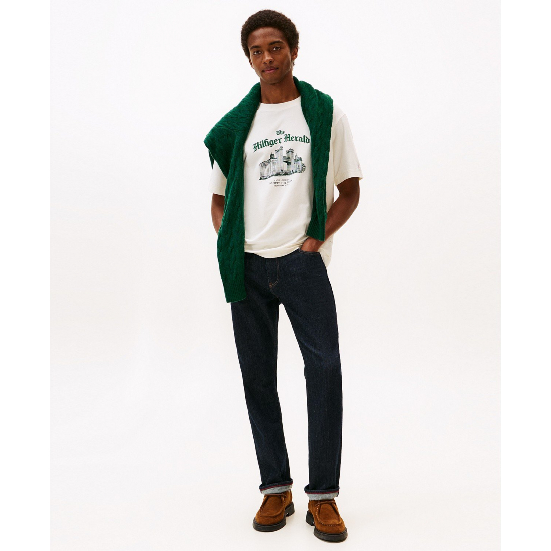 T-shirt 'Hilfiger Herald Graphic' pour Hommes