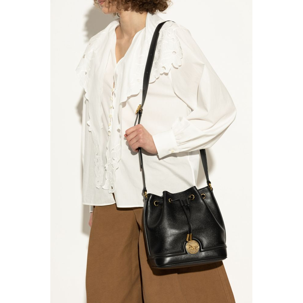 Women's 'Horse Medal' Bucket Bag