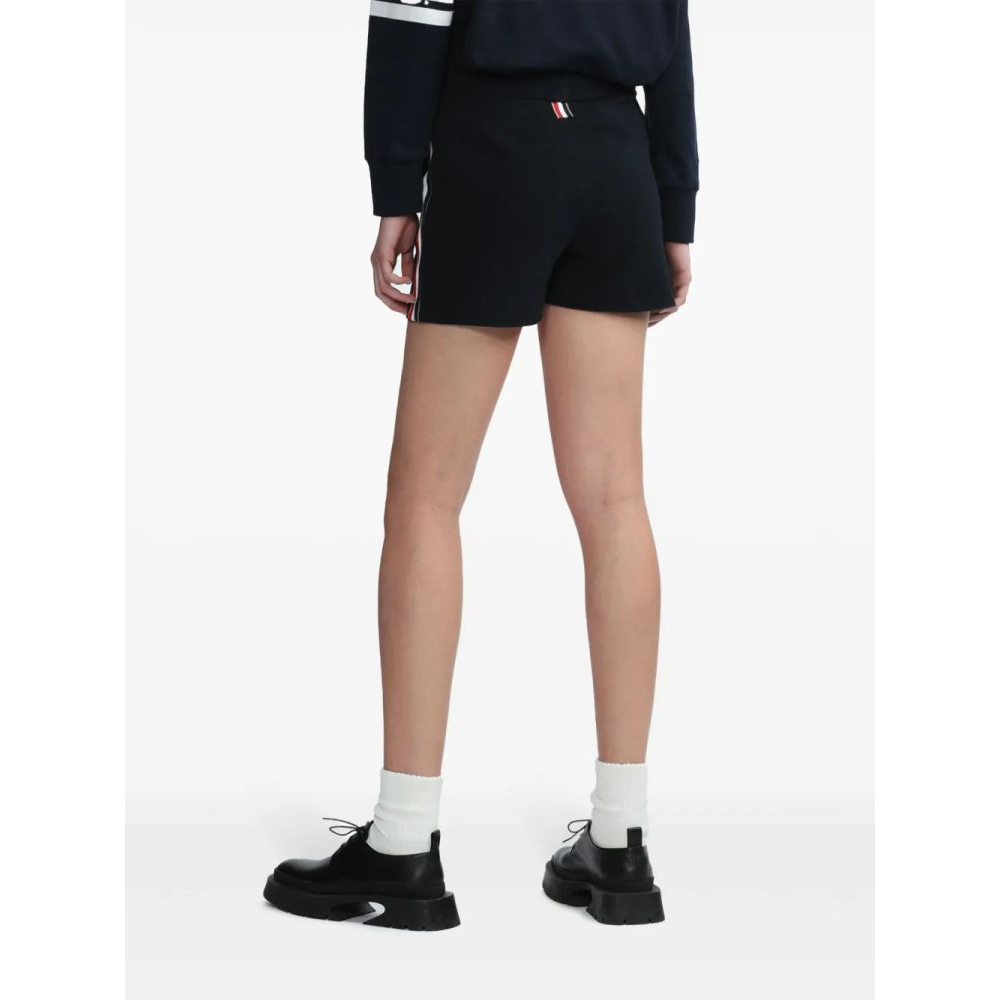 Short 'Stripe-Detail Piqué-Weave' pour Femmes