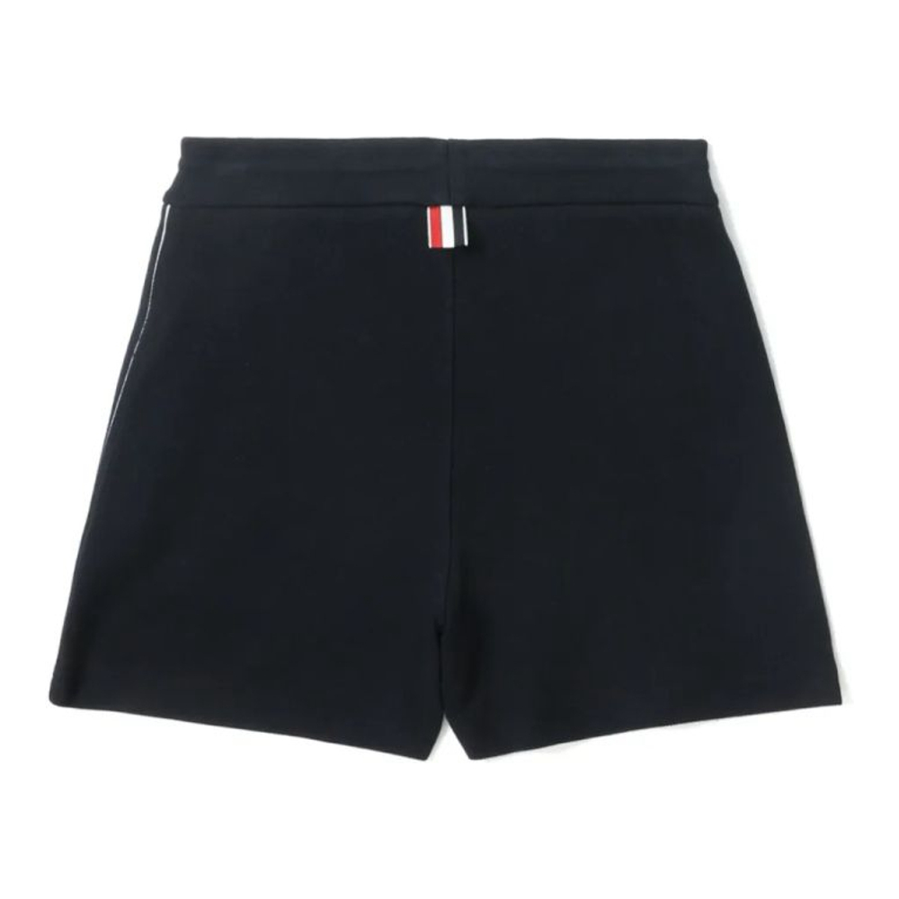 Short 'Stripe-Detail Piqué-Weave' pour Femmes