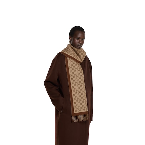 Écharpe en laine 'GG' pour Femmes