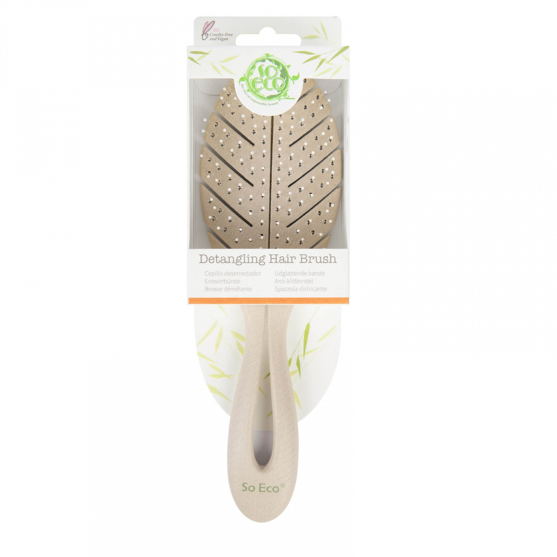 Brosse à cheveux 'Biodegradable Detangling Leaf'