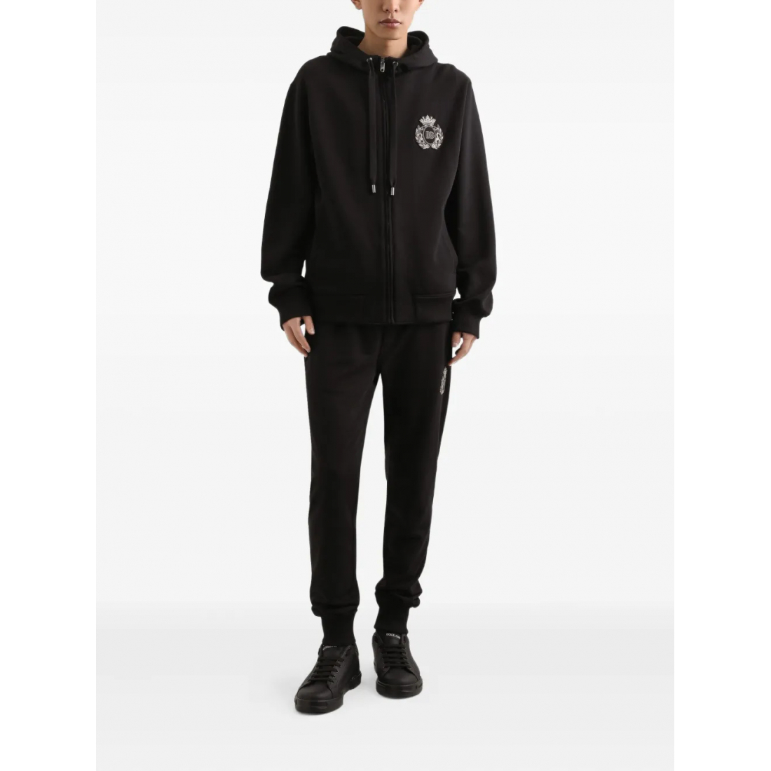 Men's 'Logo-Applqiué Zip-Up' Hoodie