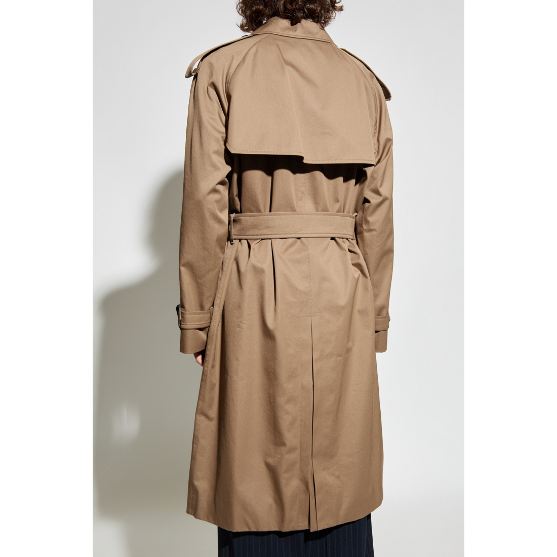 Men's 'Double-Breasted Belted' Double Breasted Trench Coat