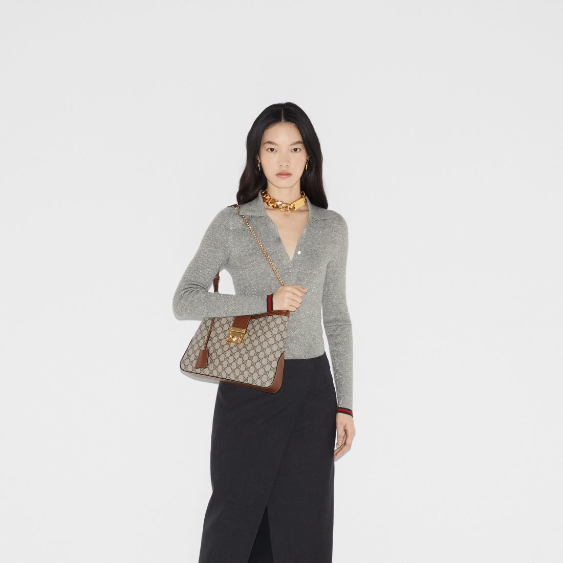 Sac à bandoulière 'Medium Padlock GG' pour Femmes