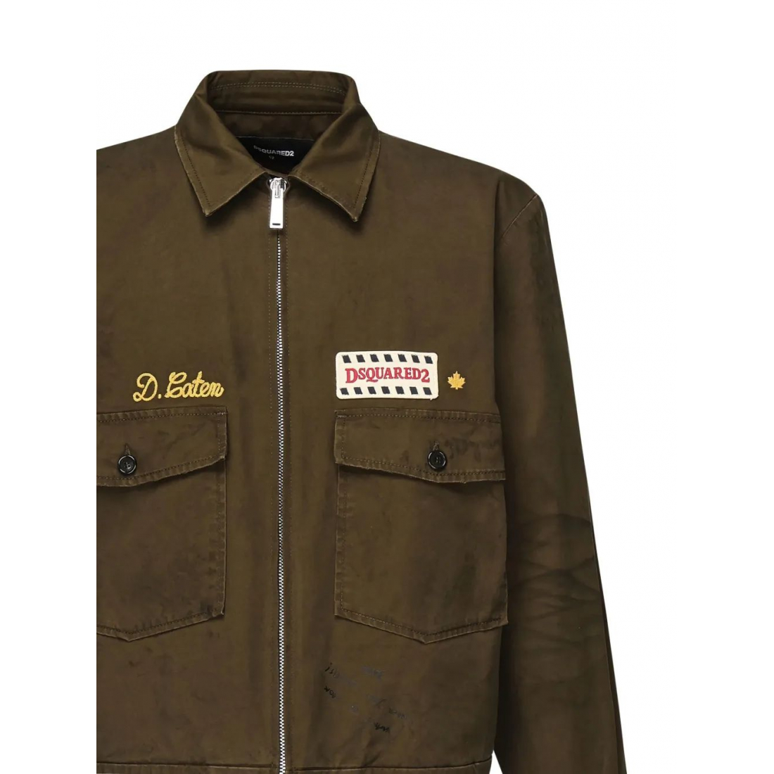 Men's 'Embroidered Patch Zip-Up' Jacket