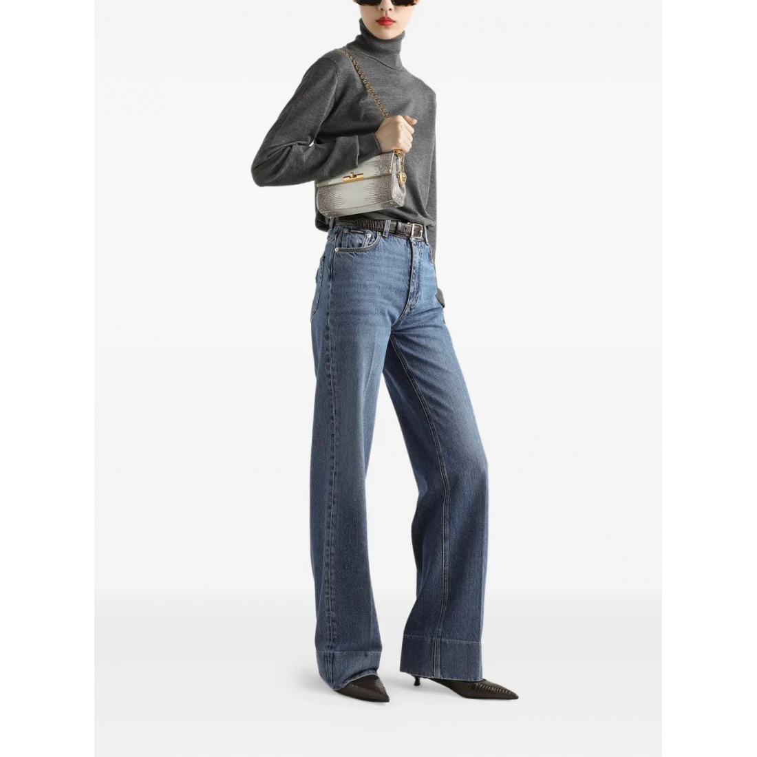 Jeans 'Logo-Plaque' pour Femmes