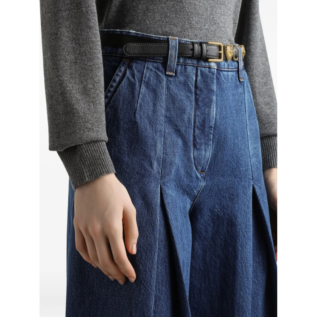 Jeans 'Inverted-Pleat' pour Femmes