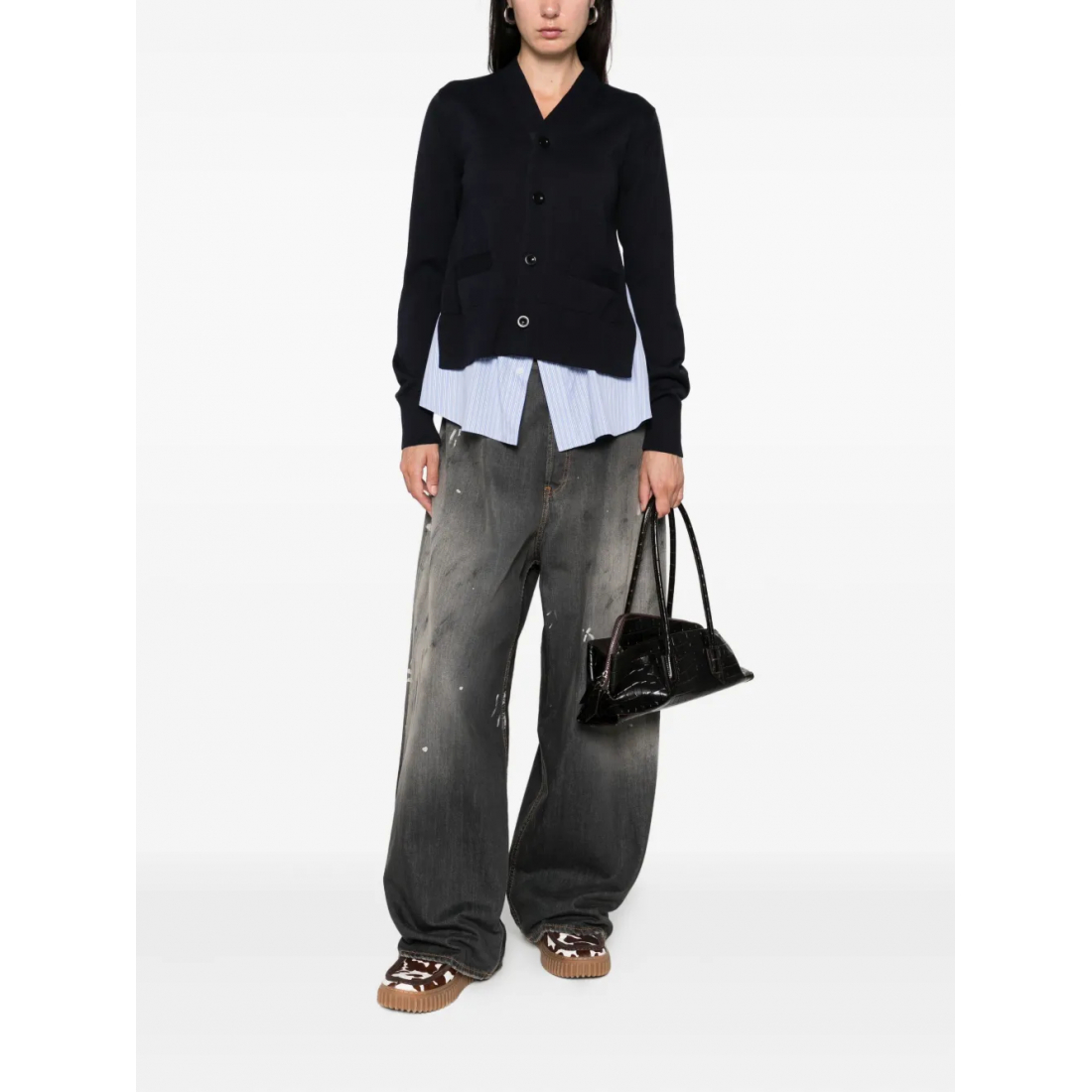 Cardigan 'Buttoned Layered' pour Femmes