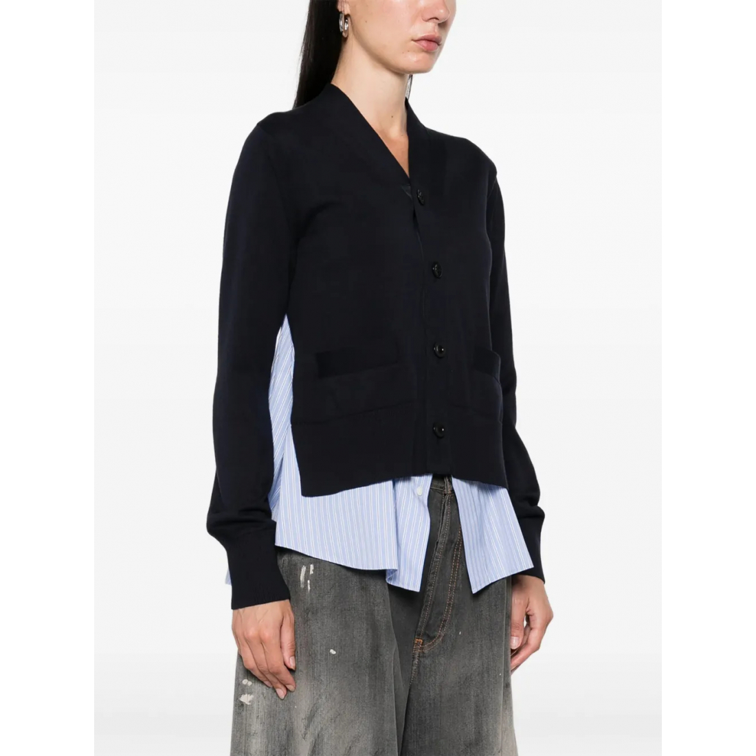 Cardigan 'Buttoned Layered' pour Femmes