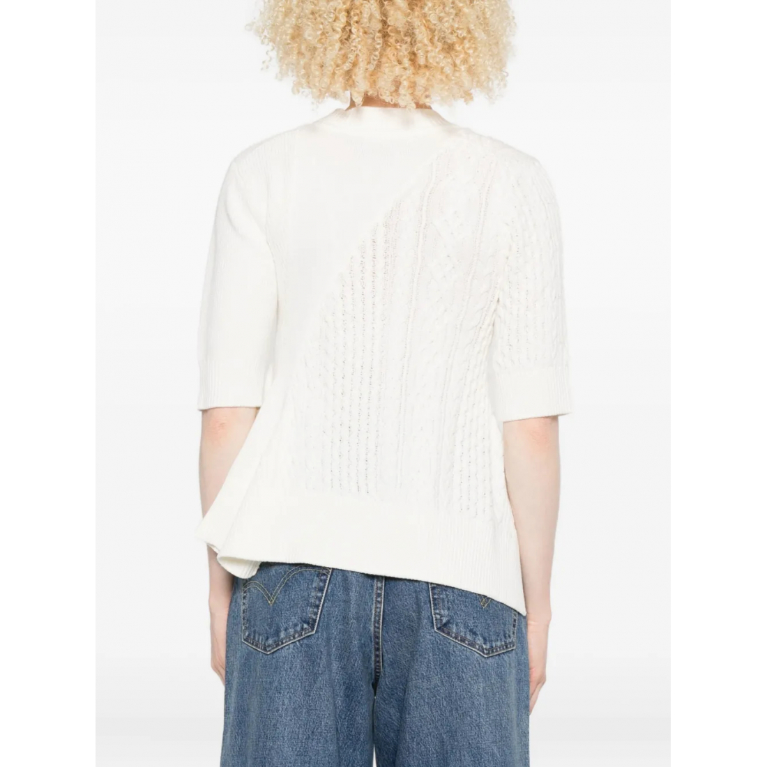 Top à manches courtes 'Flared' pour Femmes