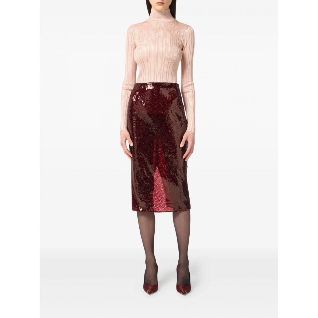 Col roulé 'Ribbed Turtleneck' pour Femmes