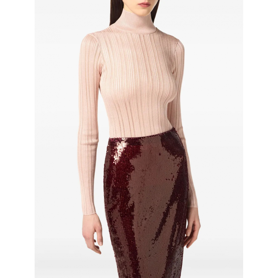 Col roulé 'Ribbed Turtleneck' pour Femmes