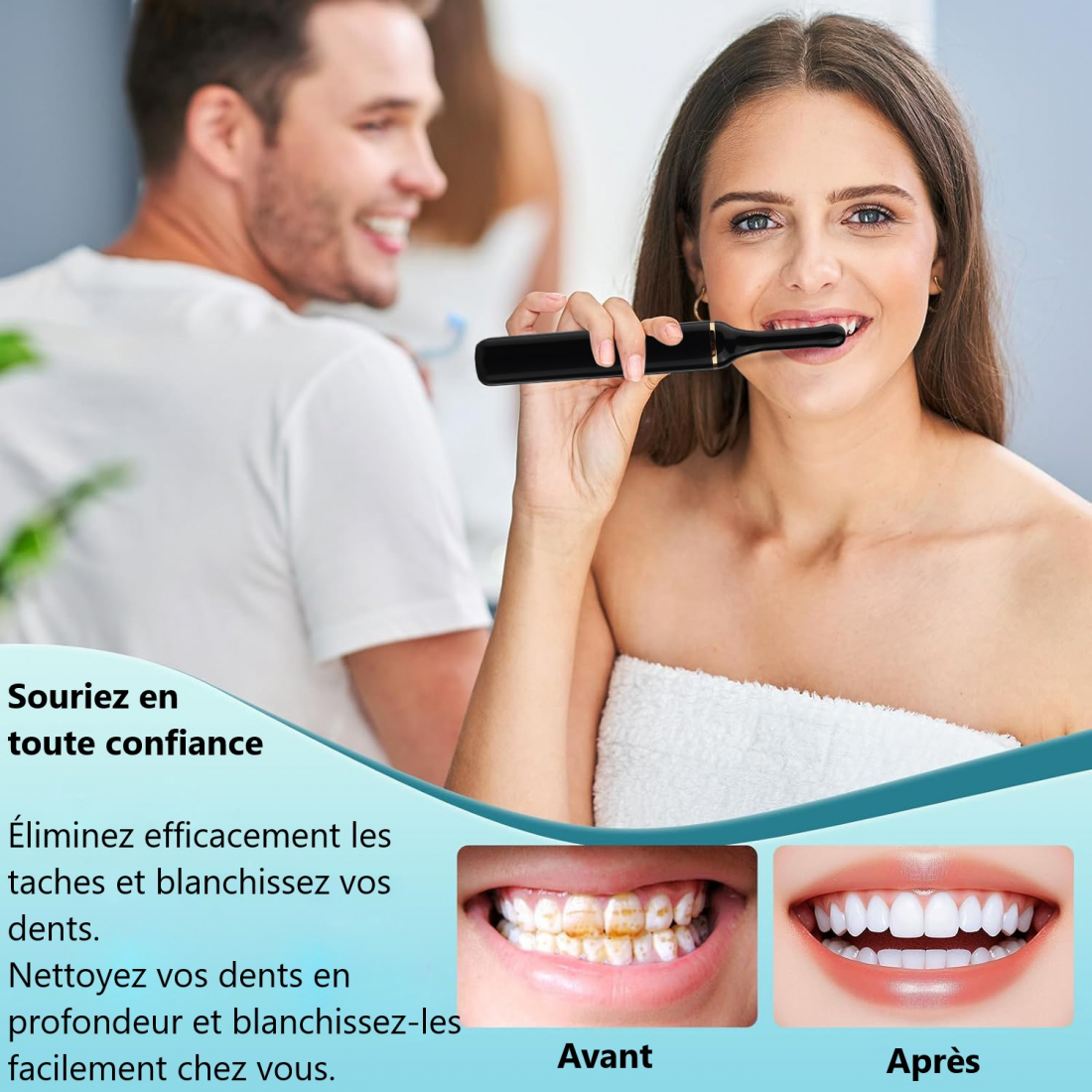 Polisseur et blanchisseur de dents 'Multifunction'