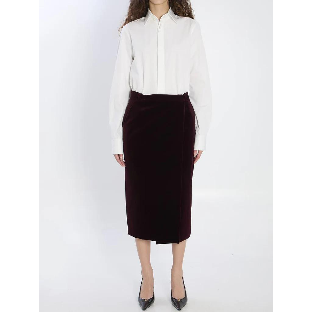 'Wrap' Midi Rock für Damen