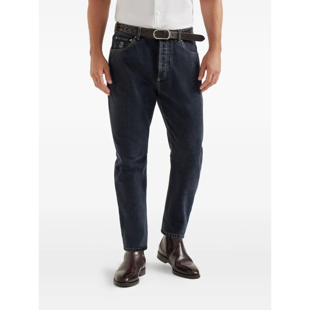 'Leisure Five-Pocket Logo' Jeans für Herren