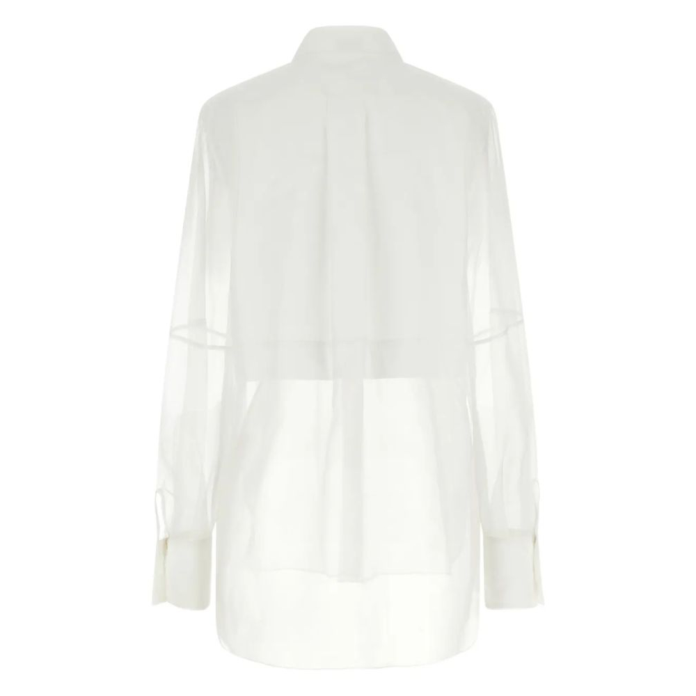 Women's 'Organza-Sleeve Button' Shirt