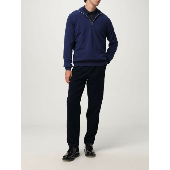 'Half-Zip' Kaschmirpullover für Herren