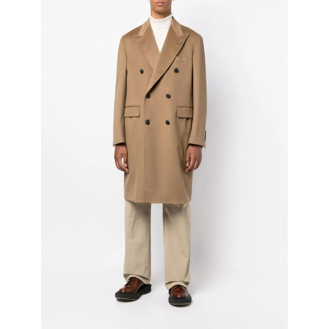 Manteau 'Peak-Lapels Double-Breasted' pour Hommes